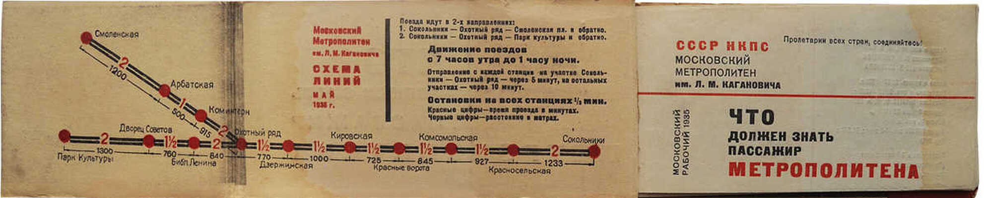 Что должен знать пассажир метрополитена. [М.], 1935.